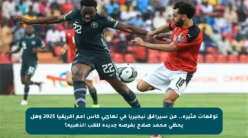 توقعات مثيرة.. من سيرافق نيجيريا في نهائي كأس أمم إفريقيا 2025 وهل يحظى محمد صلاح بفرصة جديدة للقب الذهبية؟